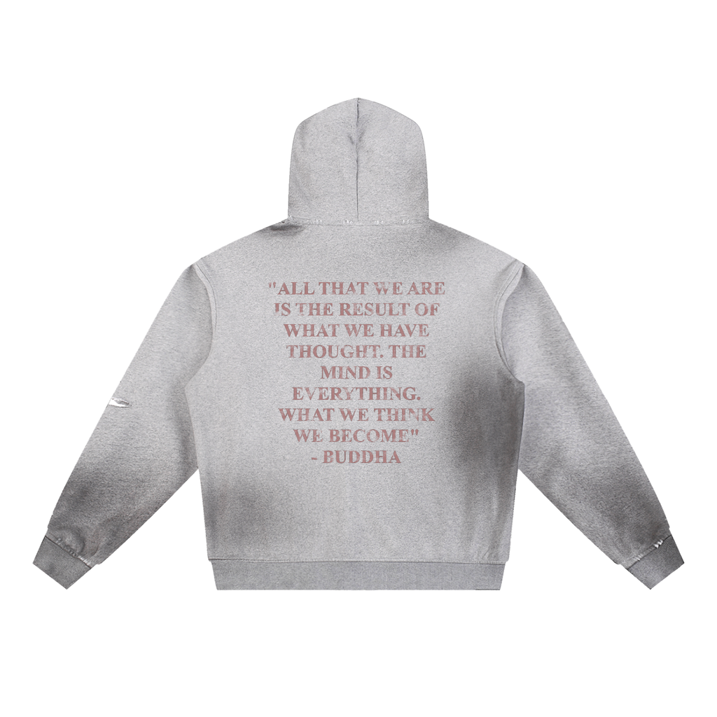 BUDDHA FRAYED HOODIE
