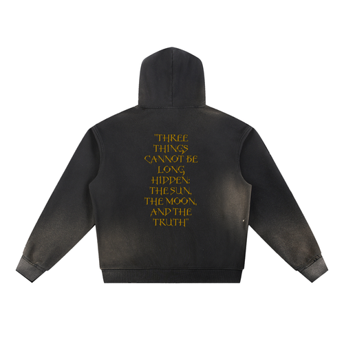 BUDAI FRAYED HOODIE