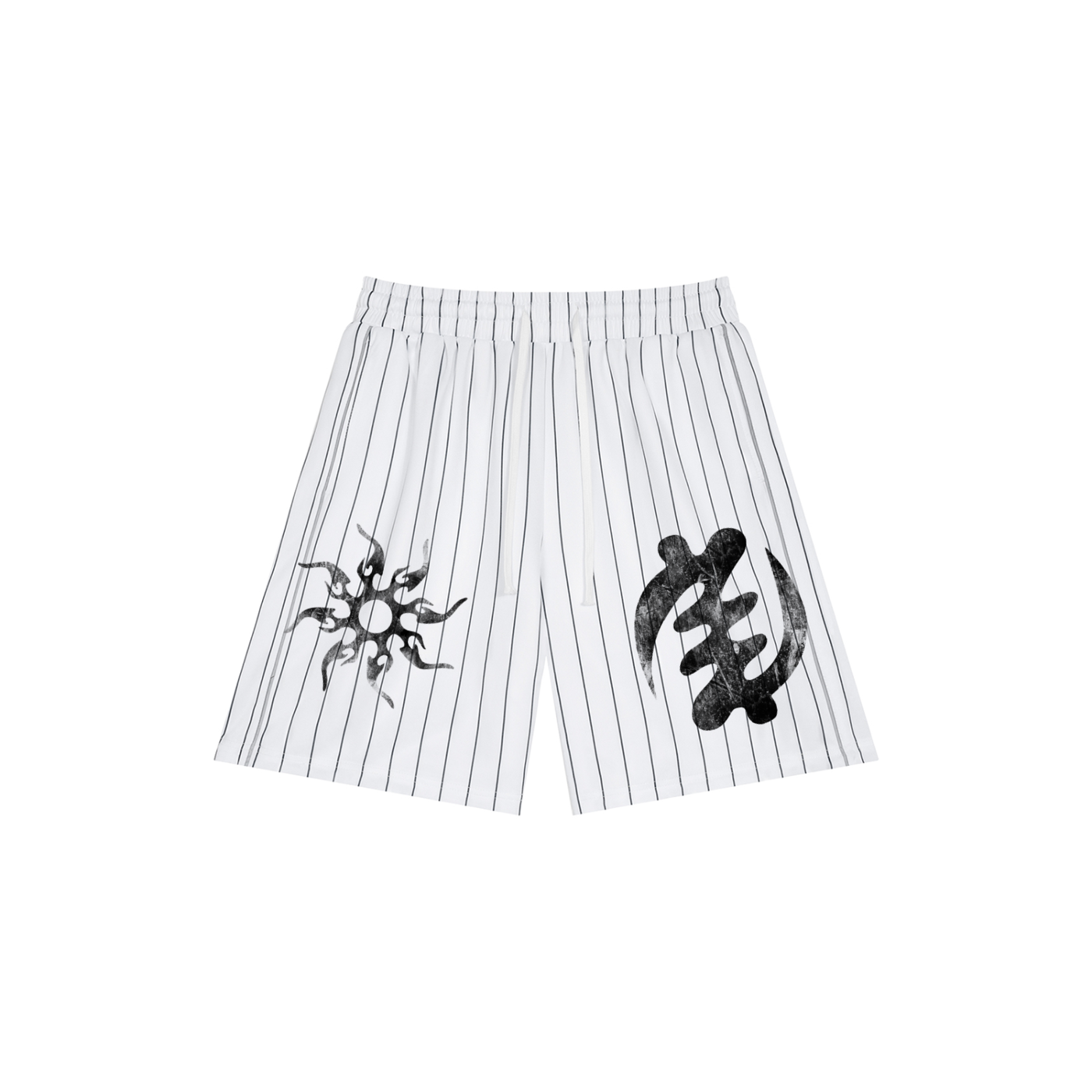 Unisex Striped Loose Fit Shorts