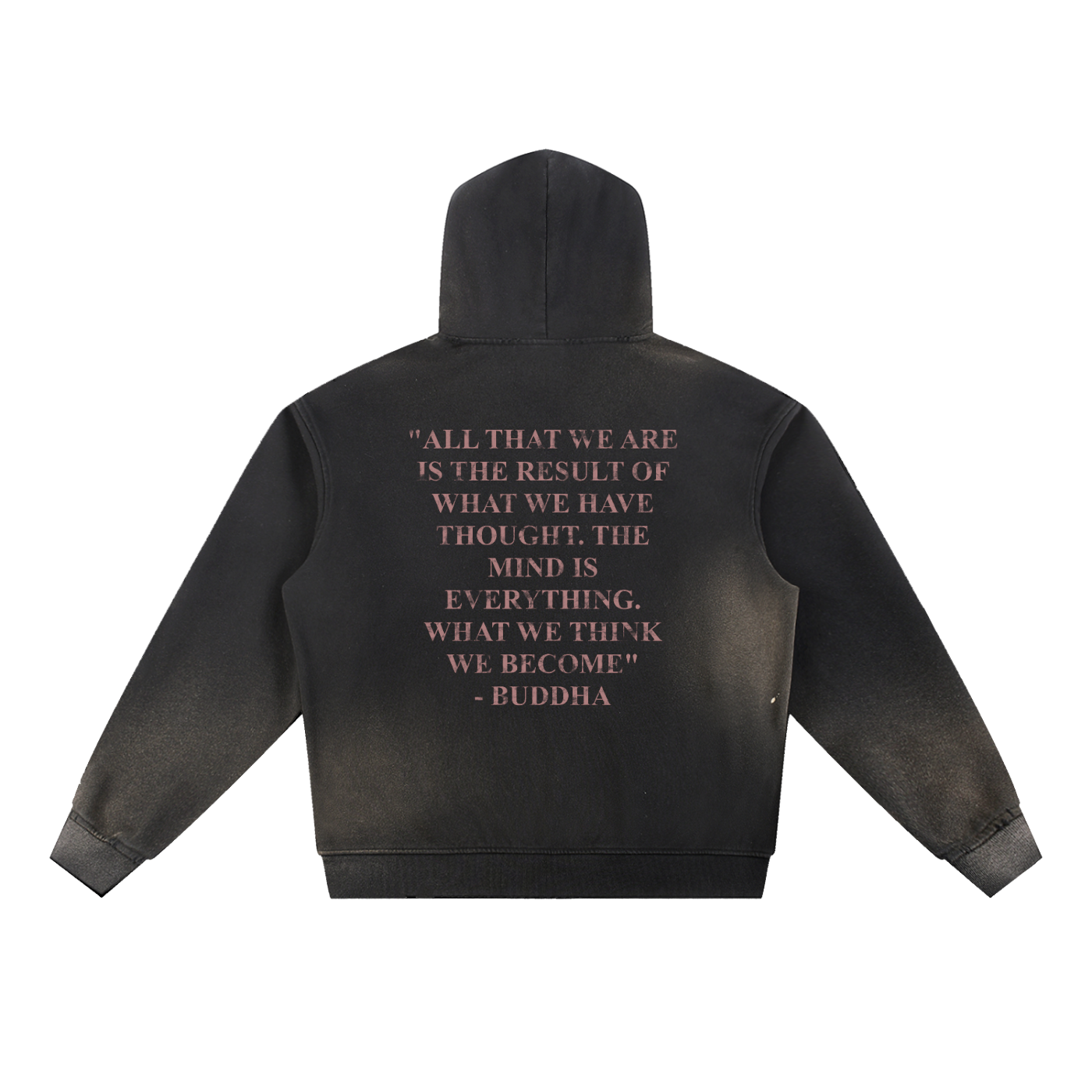 BUDDHA FRAYED HOODIE