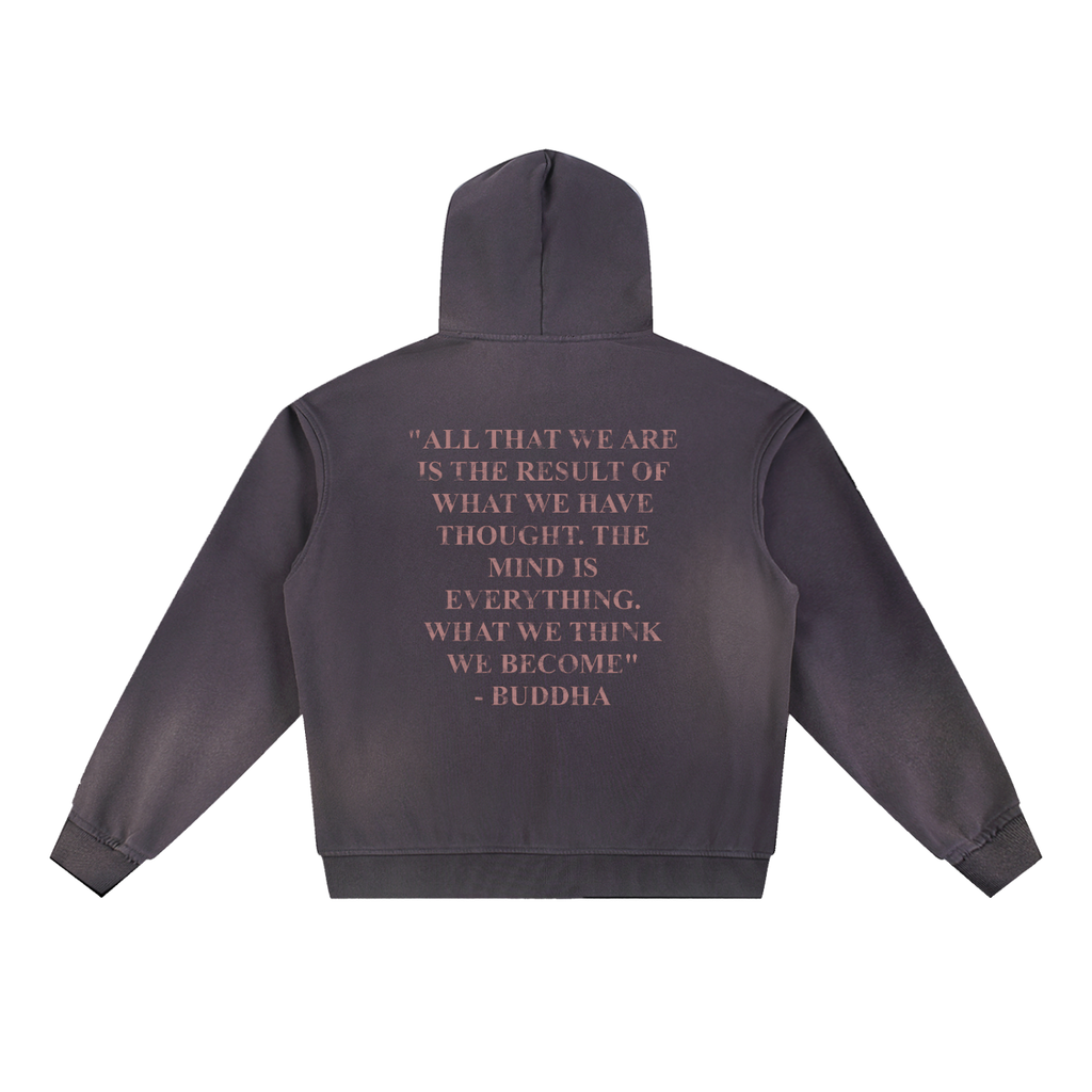 BUDDHA FRAYED HOODIE